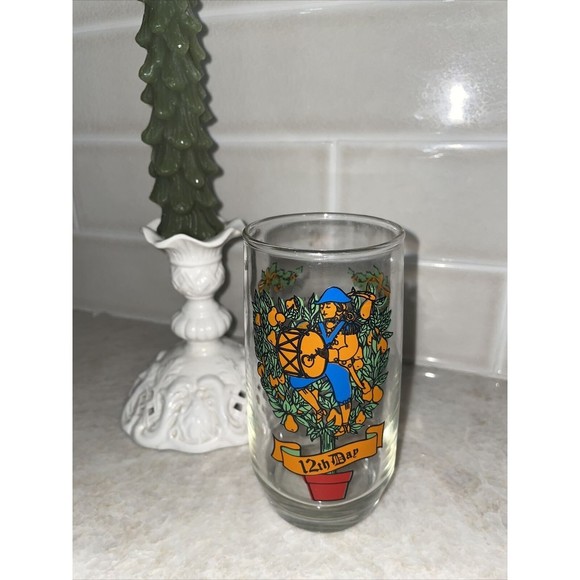 12 Days of Christmas Drinking Glass Tumbler - 12th Day -MINT, Replacement - Picture 5 of 5